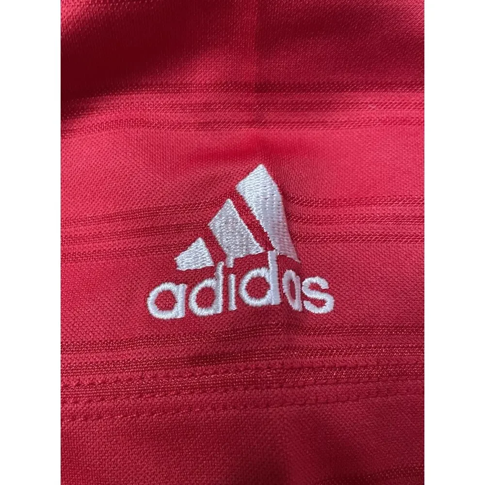 Adidas Louisville Cardinals Polo Shirt Mens 2XL Red ClimaLite Embroidered Logo N